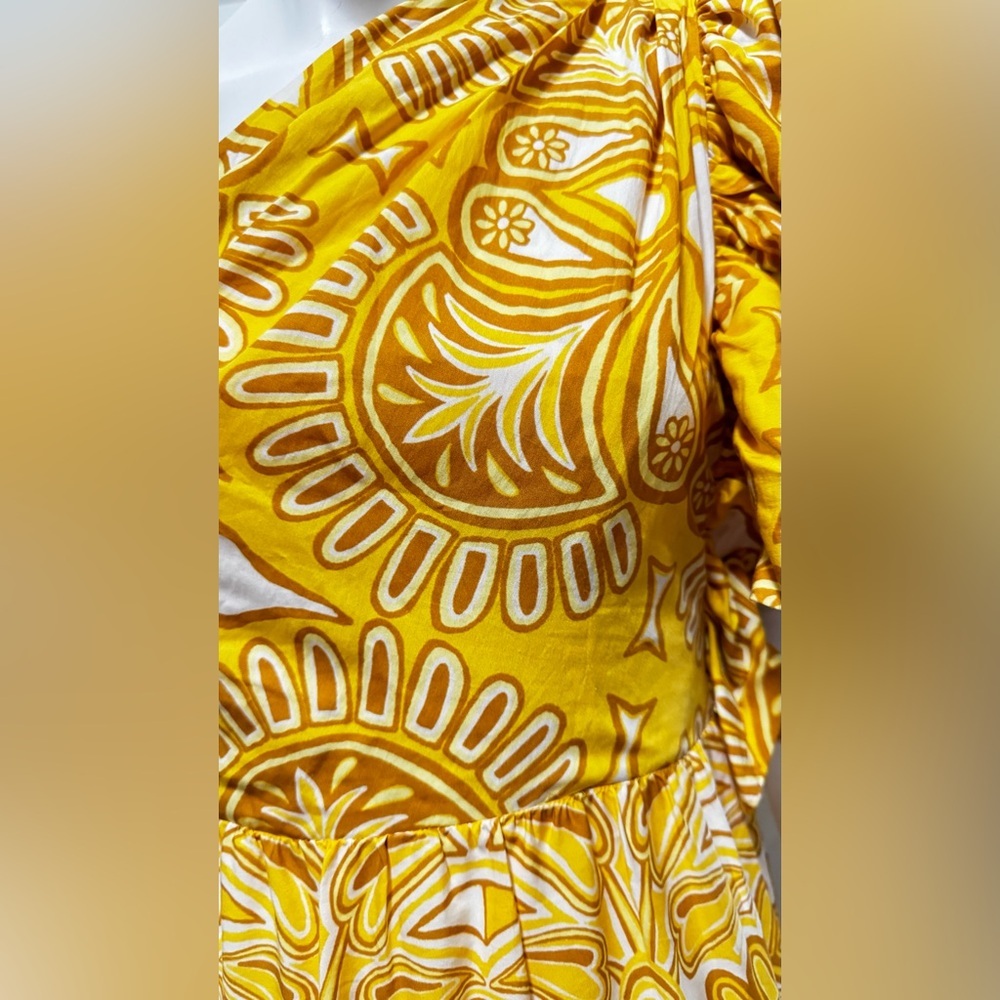 Farm Rio Ainika Tapestry One-Shoulder Maxi Dress Size XSMALL - Picture 9 of 16